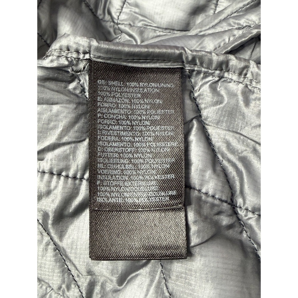 The North Face ThermoBall Quilted Jacket Gray Full Zip Men's Large - Picture 6 of 11